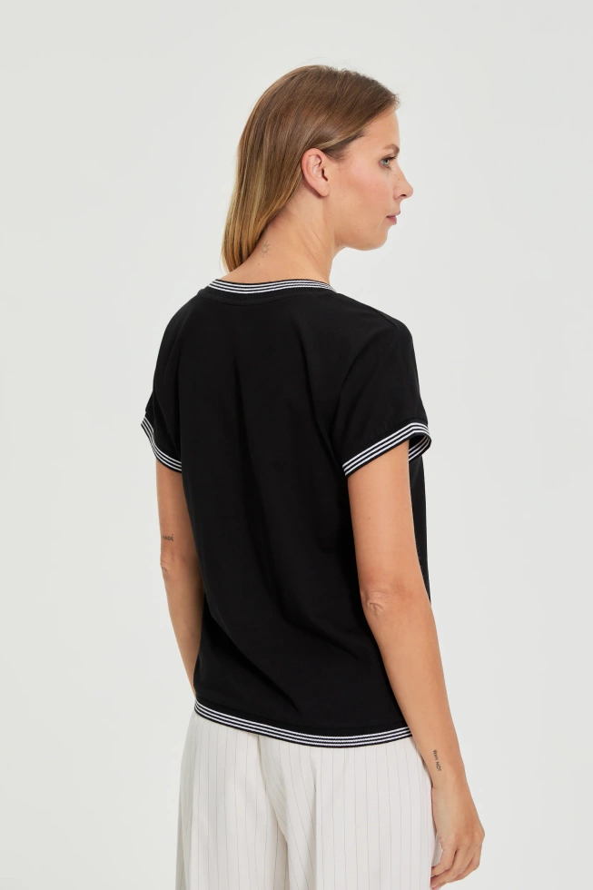 KOSZULKA DAMSKA L-TS-4908 BLACK