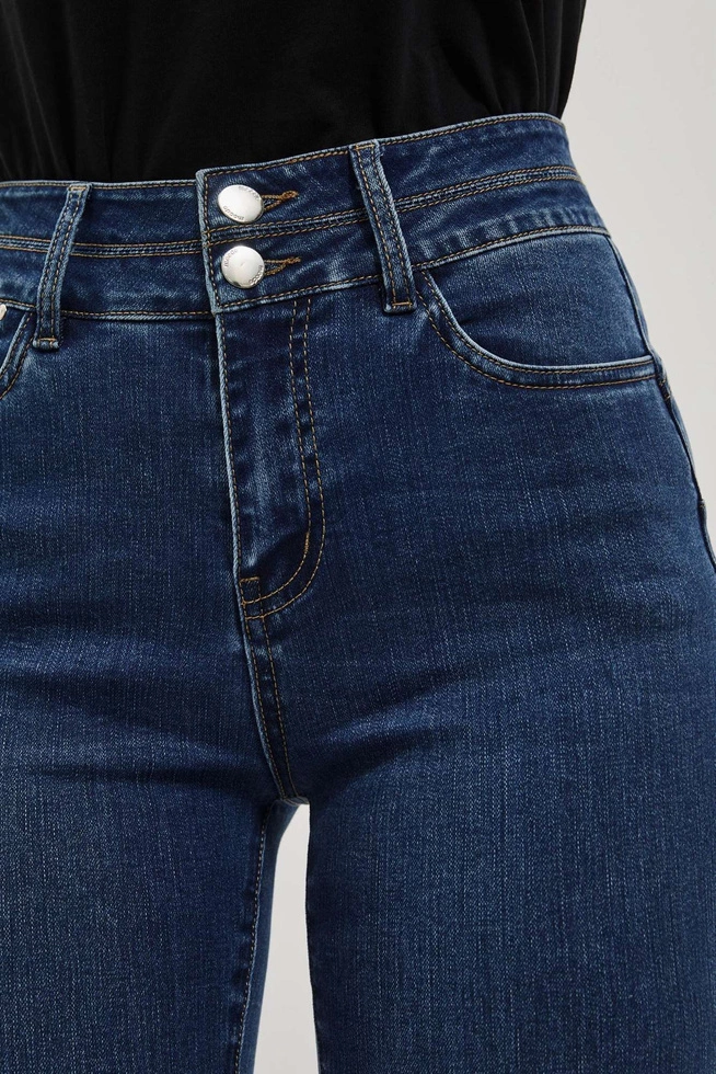 LADIES JEANS L-JE-4023 D.BLUE