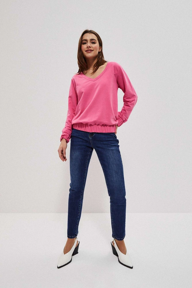 V-neck sweatshirt