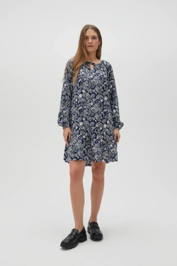 WOMEN'S DRESS L-SU-4608 NAVY-set