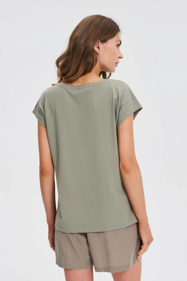 KOSZULKA DAMSKA L-TS-4742 OLIVE