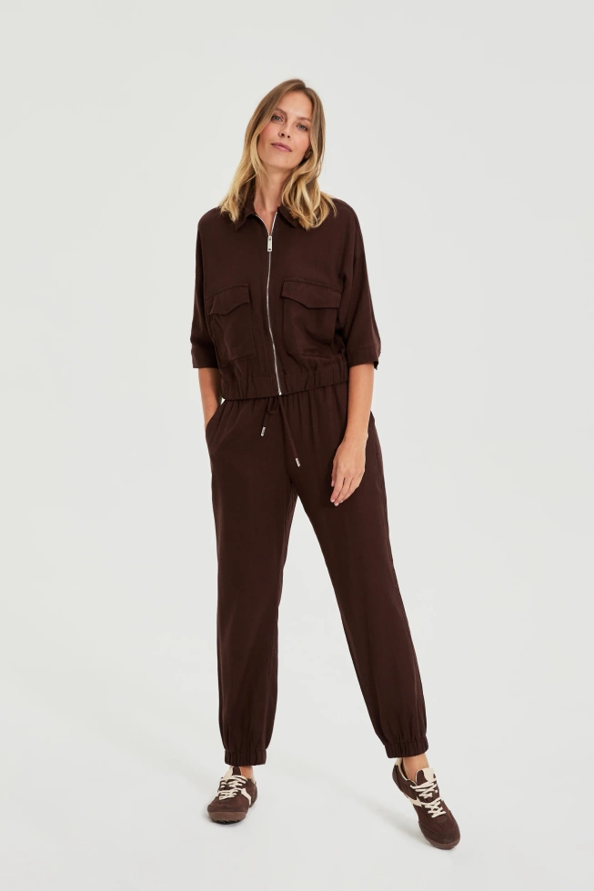WOMEN'S PANTS L-SP-4924 D.BROWN