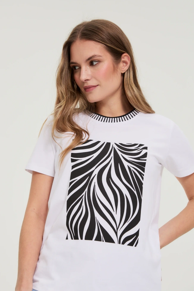 WOMEN'S TSHIRT L-TS-4928 WHITE