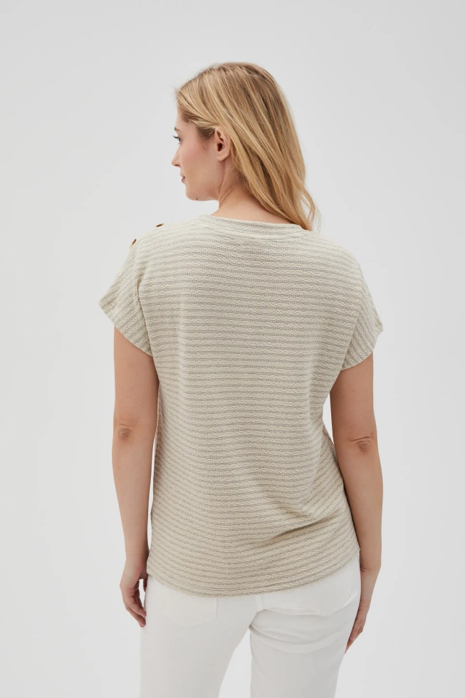 KOSZULKA DAMSKA L-TS-4634 L.BEIGE-pakiet