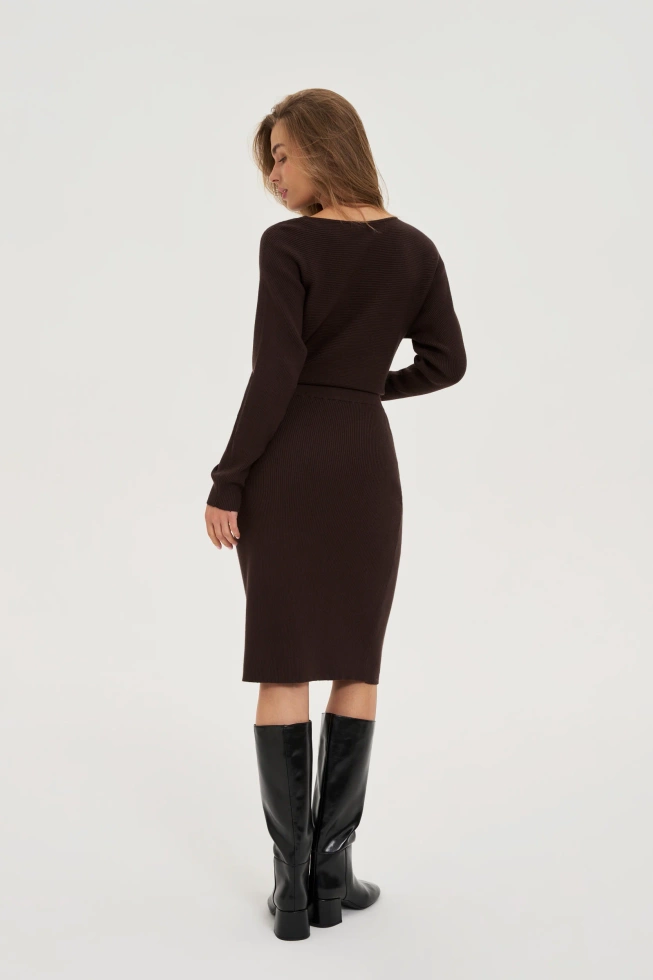 SPÓDNICA DAMSKA Z-SC-4800 BROWN