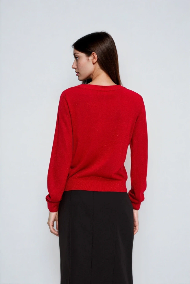 SWETER DAMSKI Z-SW-4868 RED-pakiet
