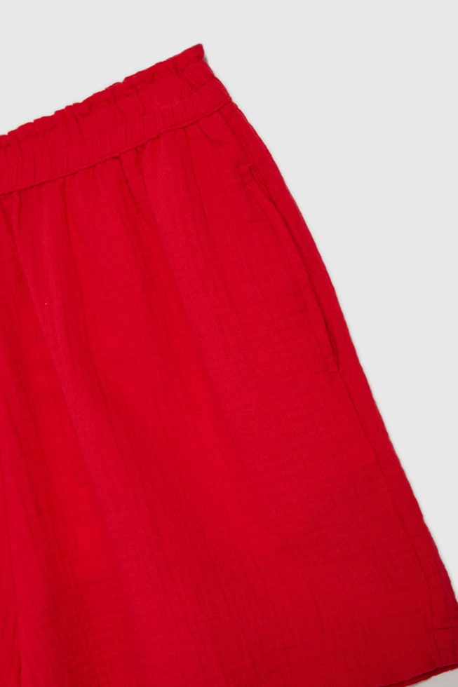 WOMEN'S SHORTS L-SH-4608 RED-set