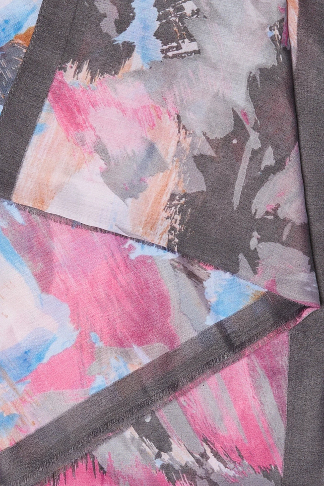 WOMEN'S SCARF L-SZ-4605 GREY