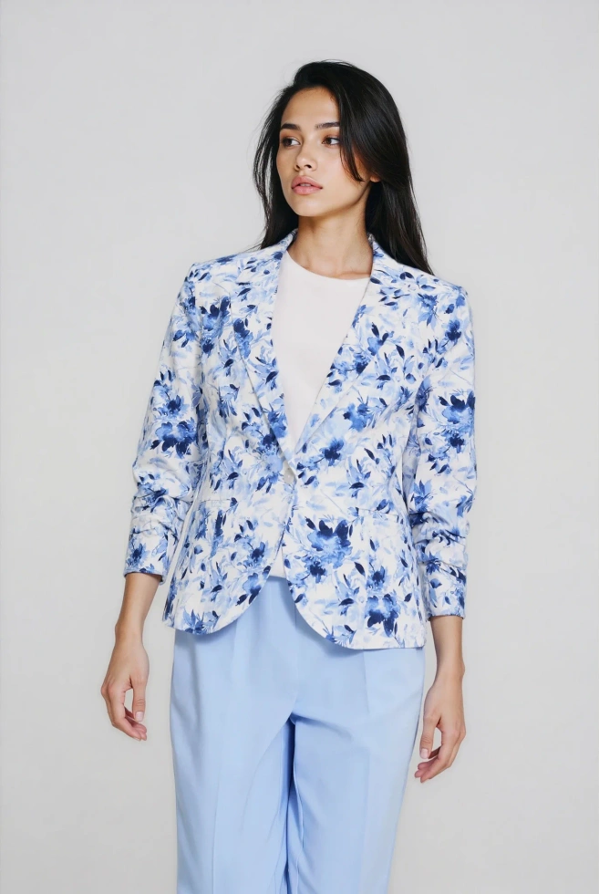 MARYNARKA DAMSKA L-MR-4915 L.BLUE