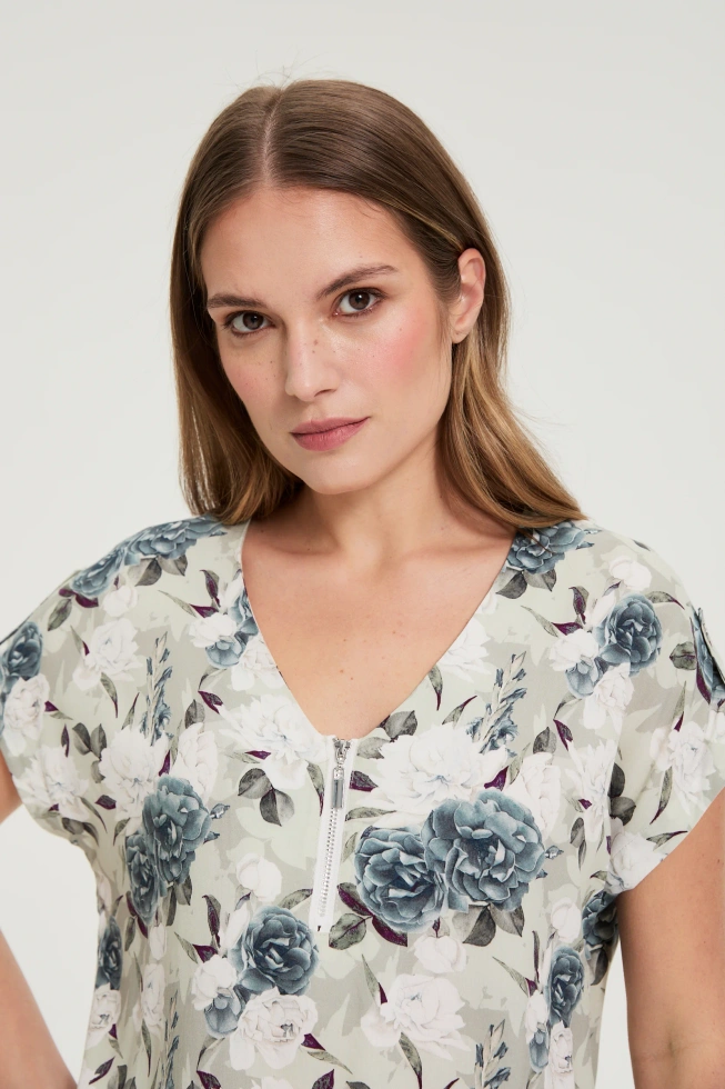 WOMEN'S SHIRT L-KO-4903 OLIVE