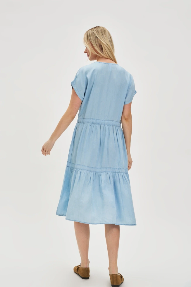 WOMEN'S DRESS L-SU-4623 L.BLUE