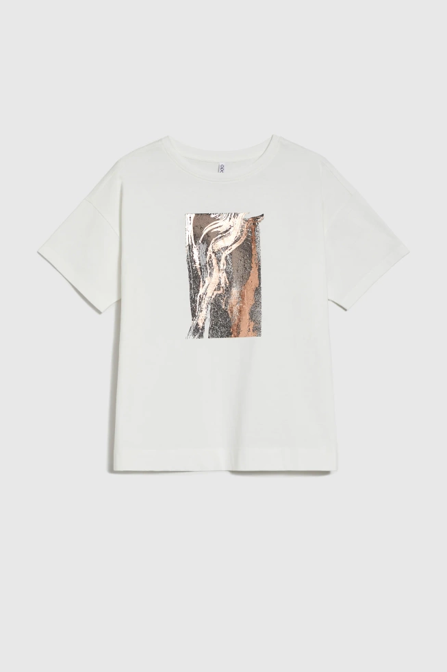 KOSZULKA DAMSKA L-TS-4749 OFF WHITE