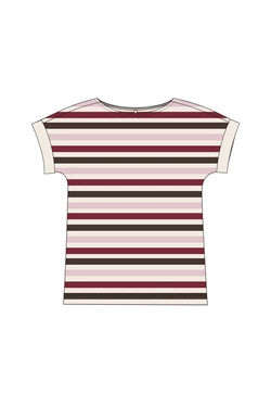 WOMEN'S TSHIRT L-TS-4995 BURGUNDY-set