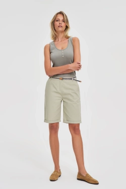 SZORTY DAMSKIE L-SH-4600 OLIVE