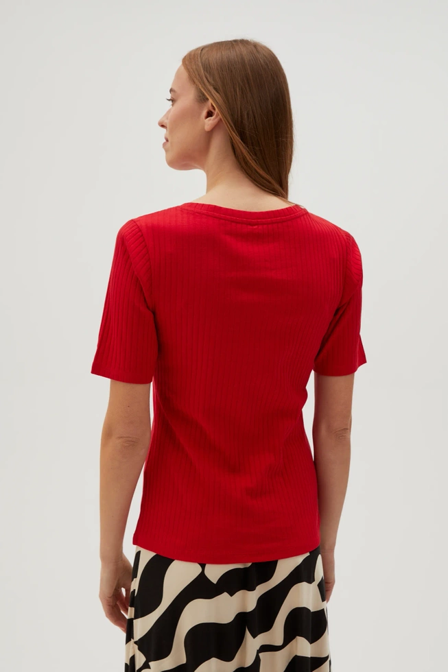 KOSZULKA DAMSKA L-TS-4602 RED