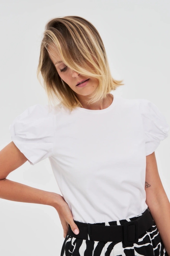 WOMEN'S TSHIRT L-TS-4604 WHITE