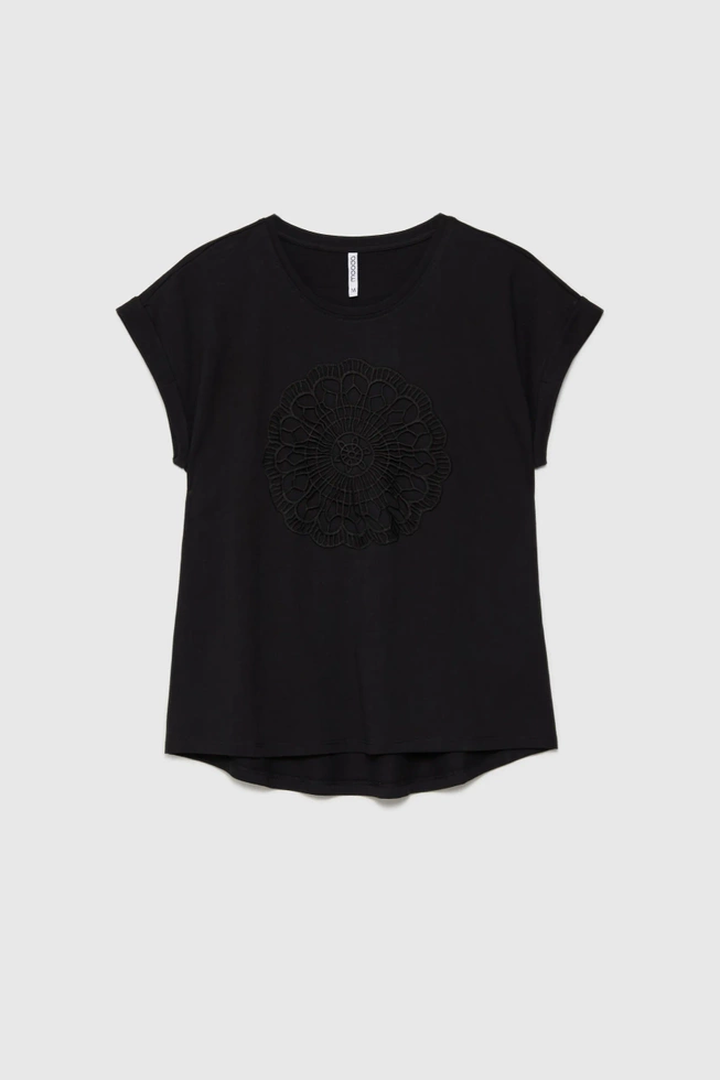 WOMEN'S TSHIRT L-TS-4644 BLACK