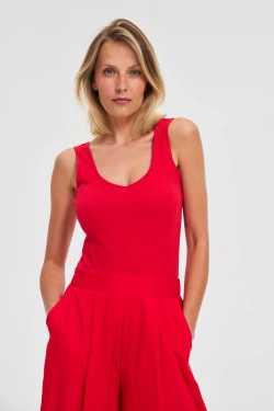 WOMEN'S TOP L-TS-4683 RED-set