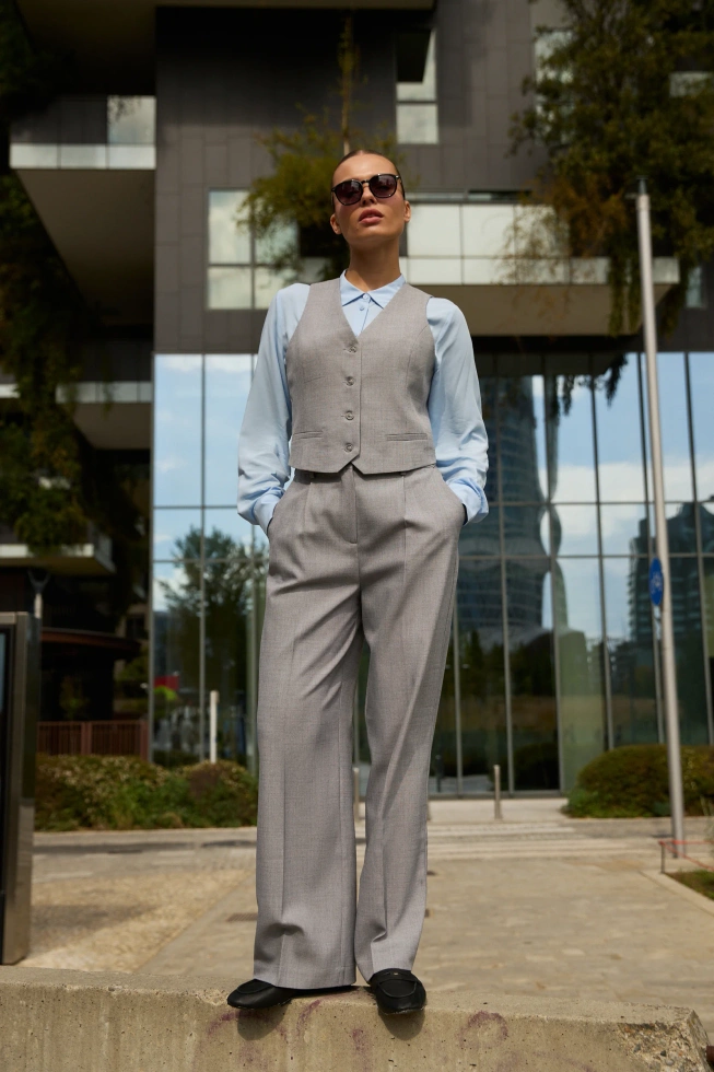 WOMEN'S PANTS L-SP-4905 GREY-set