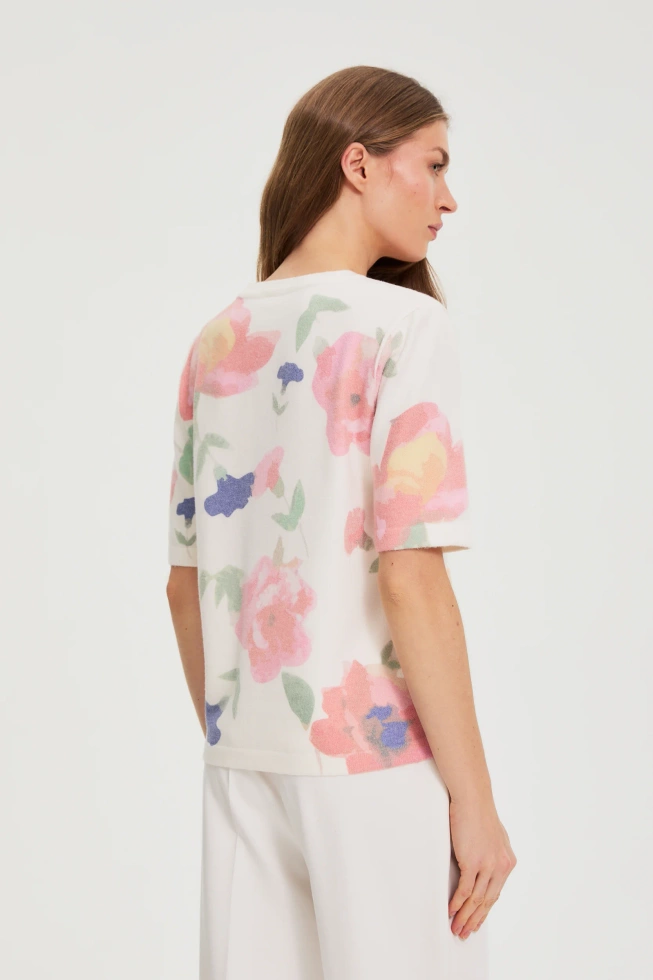 SWETER DAMSKI L-SW-4909 MULTICOLOUR