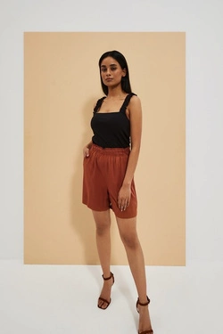 LADIES TOP L-TS-4067 BLACK