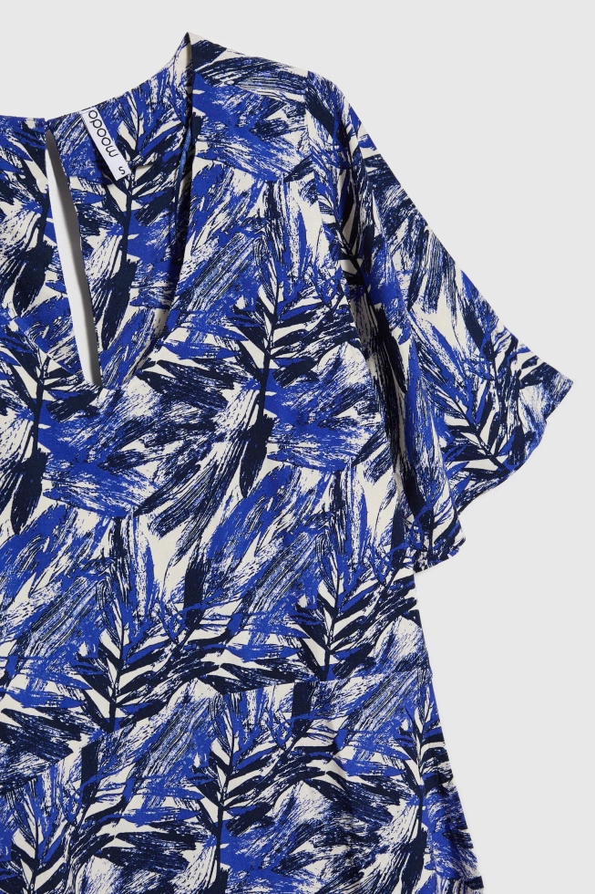 WOMEN'S DRESS L-SU-4647 D.BLUE