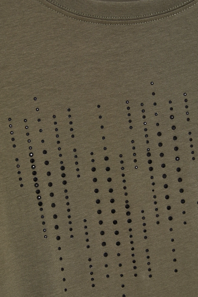 WOMEN'S TSHIRT L-TS-4922 D.OLIVE