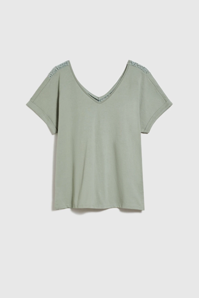 WOMEN'S TSHIRT L-TS-4703 OLIVE-set