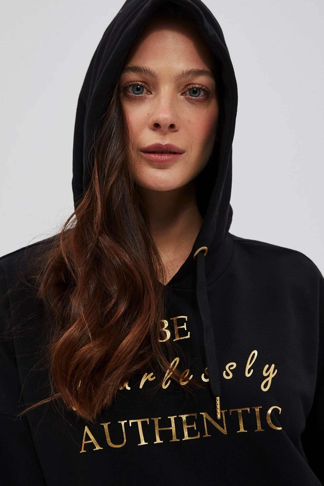 LADIES SWEATSHIRT L-BL-4008 BLACK