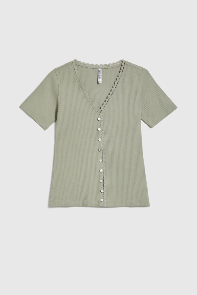 WOMEN'S T-SHIRT L-TS-4741 OLIVE