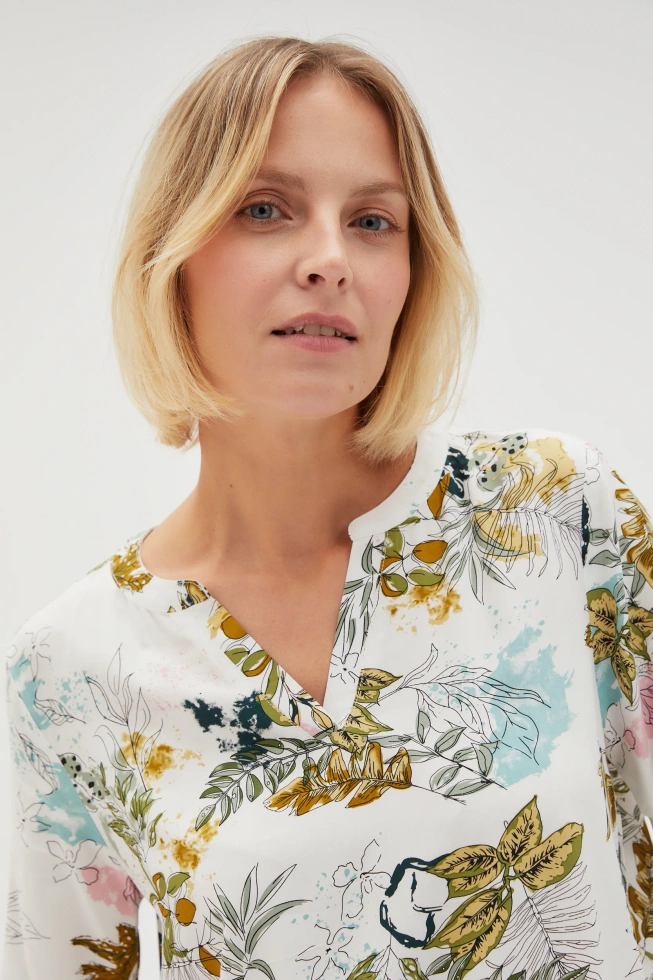 WOMEN'S SHIRT L-KO-4627 OFF WHITE