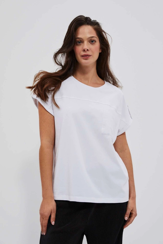 LADIES TSHIRT L-TS-4086 WHITE