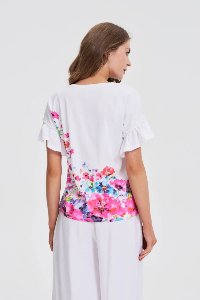 WOMEN'S TSHIRT L-TS-4710 MULTICOLOUR