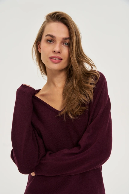 SWETER DAMSKI Z-SW-4831 BURGUNDY