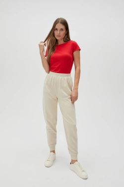 WOMEN'S JOGGING PANTS L-DR-4600 L.BEIGE