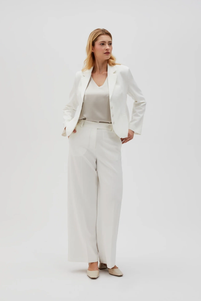 WOMEN'S PANTS L-SP-4610 OFF WHITE-set