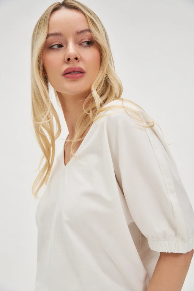 WOMEN'S TSHIRT L-TS-4619 OFF WHITE-set