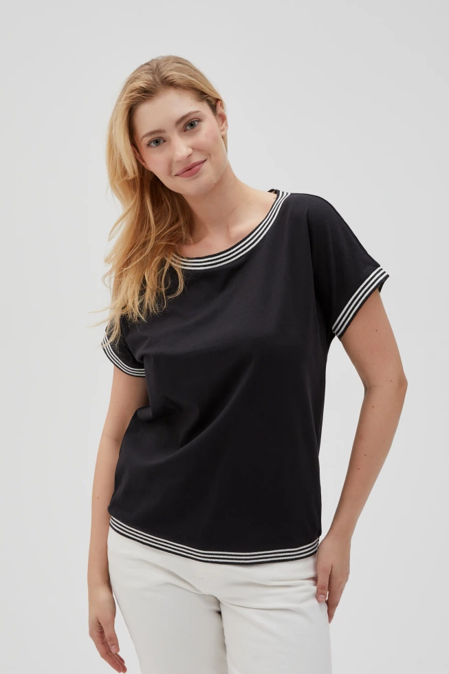 WOMEN'S TSHIRT L-TS-4637 BLACK