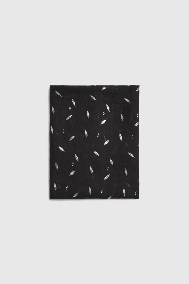 WOMEN'S SCARF L-SZ-4911 BLACK-set