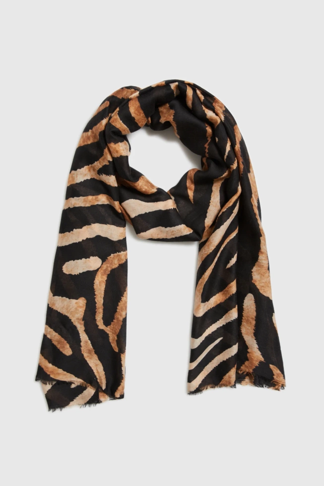 WOMEN'S SCARF L-SZ-4914 BLACK