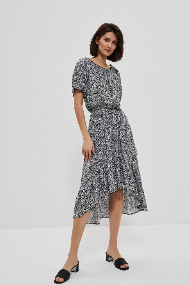 Patterned viscose dress