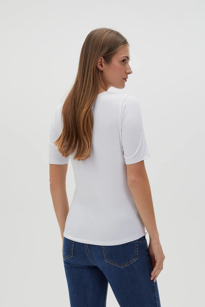 WOMEN'S TSHIRT L-TS-4605 WHITE