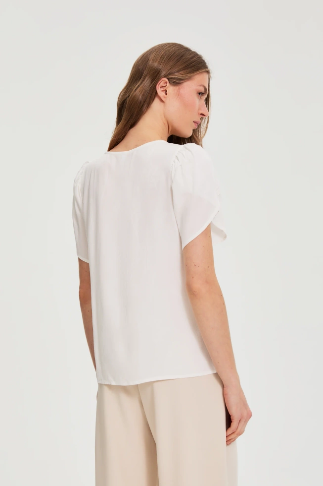 KOSZULA DAMSKA L-KO-4916 OFF WHITE