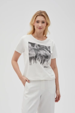 KOSZULKA DAMSKA L-TS-4629 OFF WHITE-pakiet