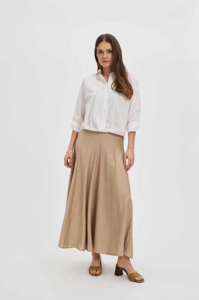 WOMEN'S SKIRT L-SC-4611 BEIGE-set