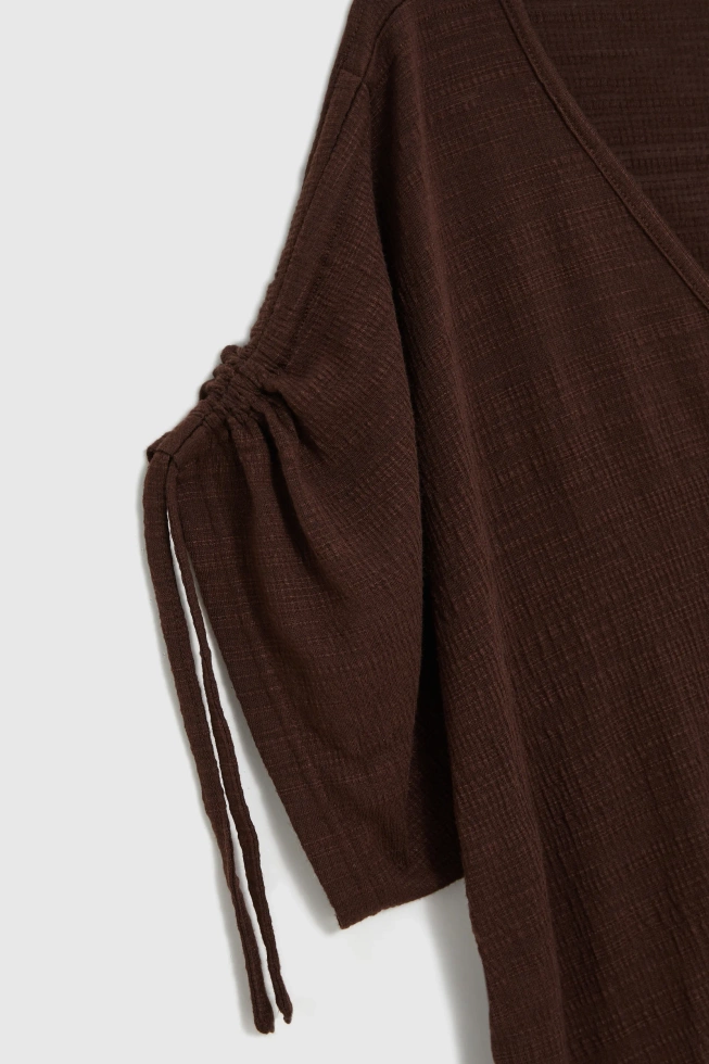 WOMEN'S TSHIRT L-TS-4980 D.BROWN-set