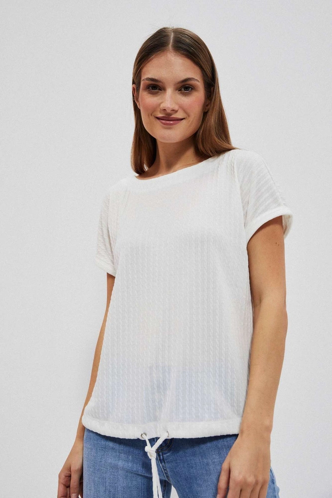 KOSZULKA DAMSKA L-TS-4024 OFF WHITE