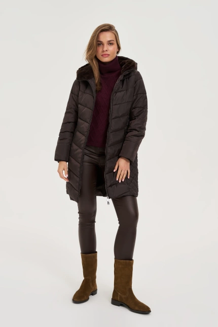 KURTKA DAMSKA Z-KU-4803 BROWN