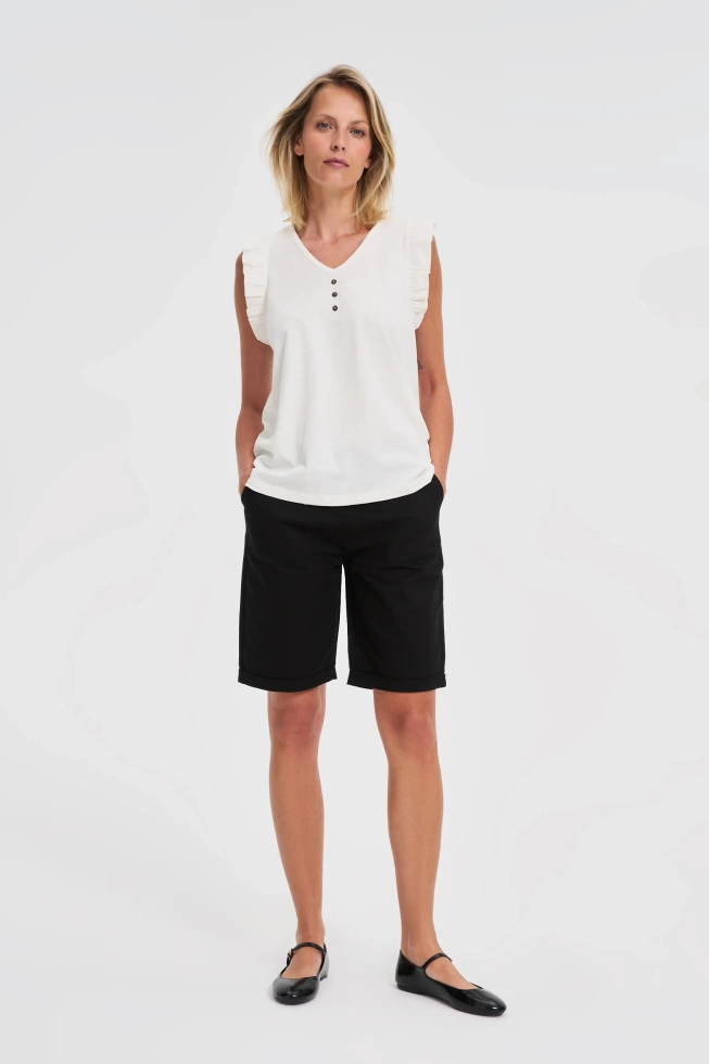 WOMEN'S TOP L-TS-4682 OFF WHITE