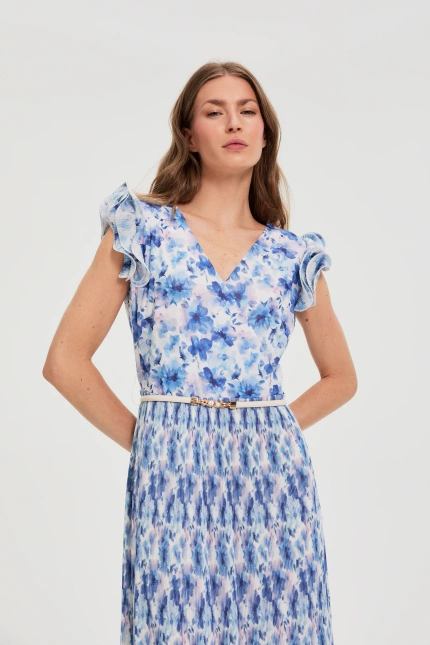 SUKIENKA DAMSKA L-SU-4921 L.BLUE